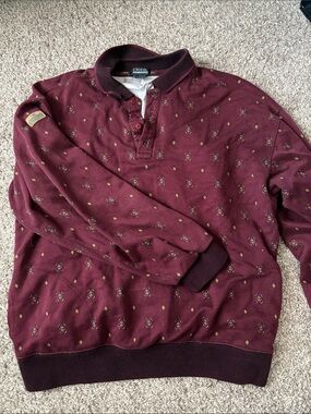 Vintage Etonic Burgundy Windbreaker